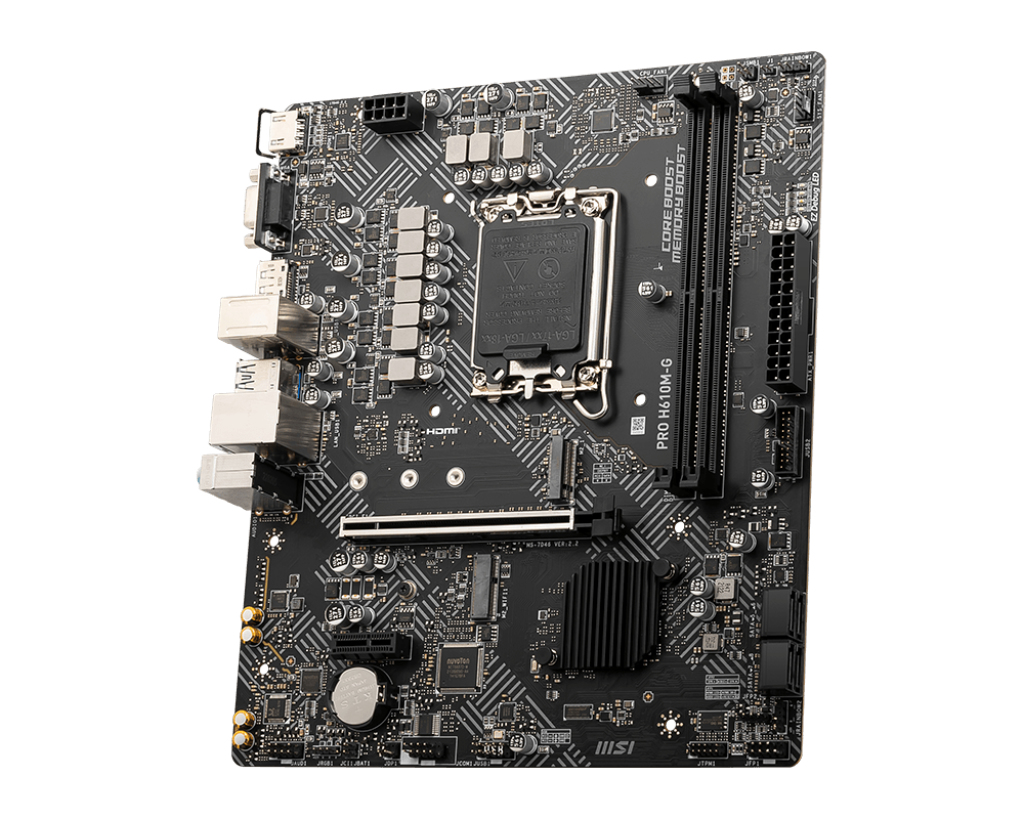 MSI Placa de baza, Socket LGA1700, DDR5, mATX, Negru, PRO H610M-G - imagine 3