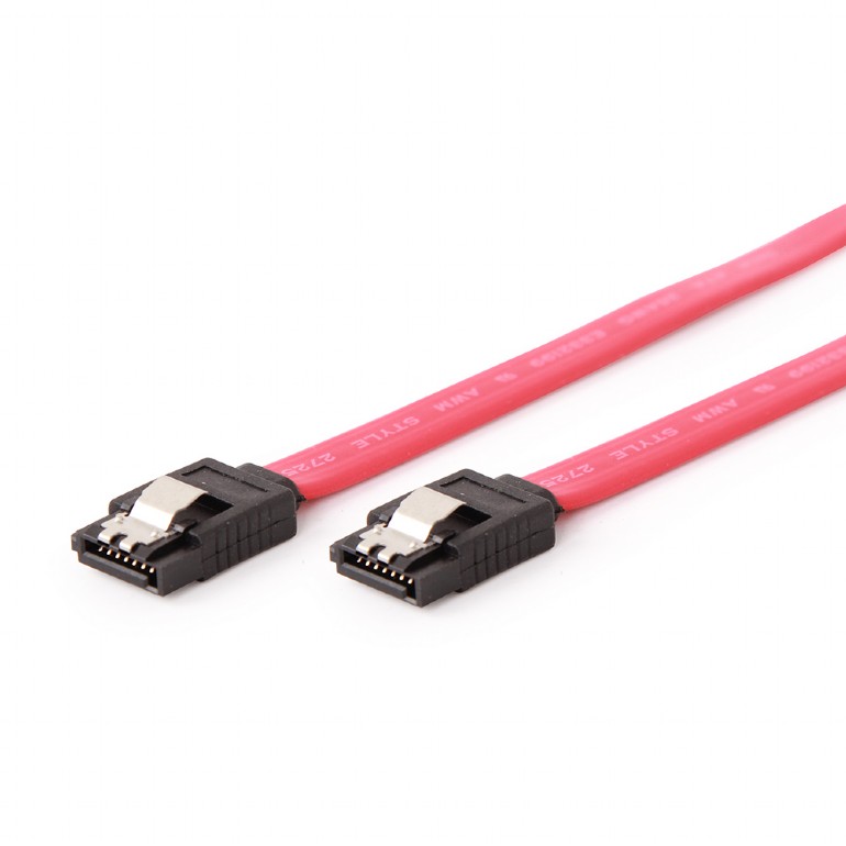 Gembird CABLU date, S-ATA 3 (T) la S-ATA 3 (T), metal clips, 30cm, CC-SATAM-DATA-0.3M