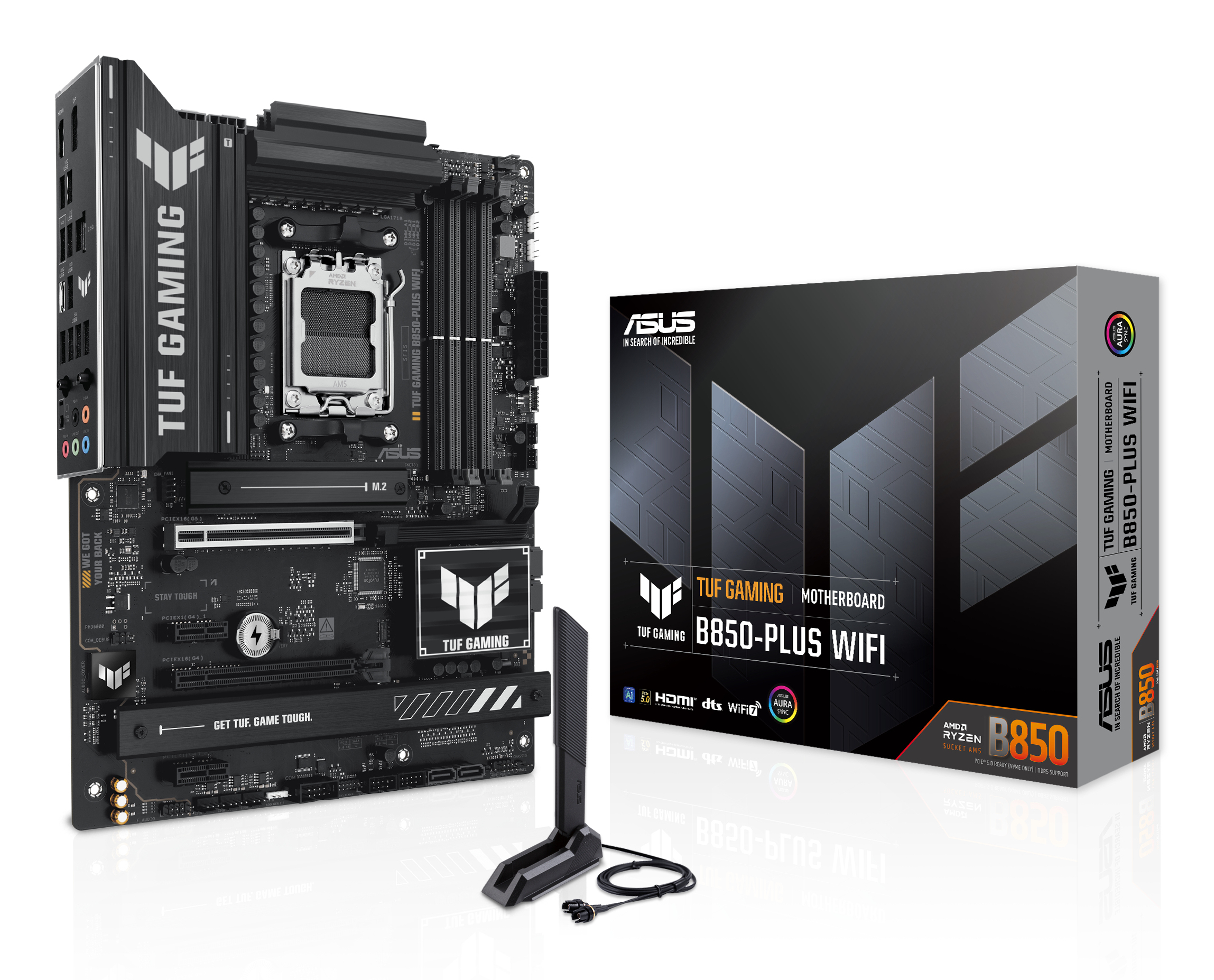 Asus Placa de baza TUF GAMING B850-PLUS WIFI AMD B850 Socket AM5 ATX, 90MB1J30-M0EAY0