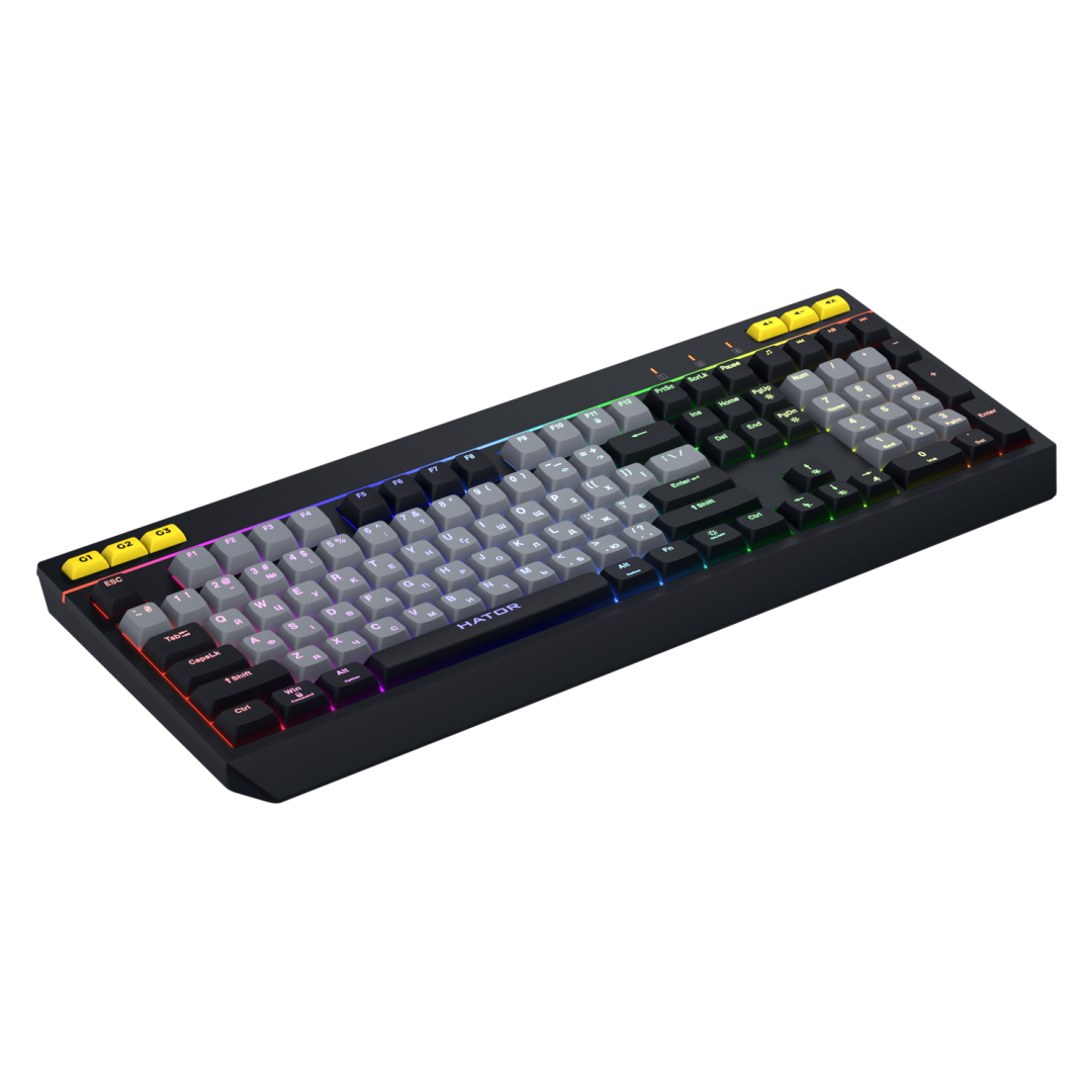 HATOR Tastatura Gaming Icefall, RGB, USB, negru, HTK401US - imagine 3