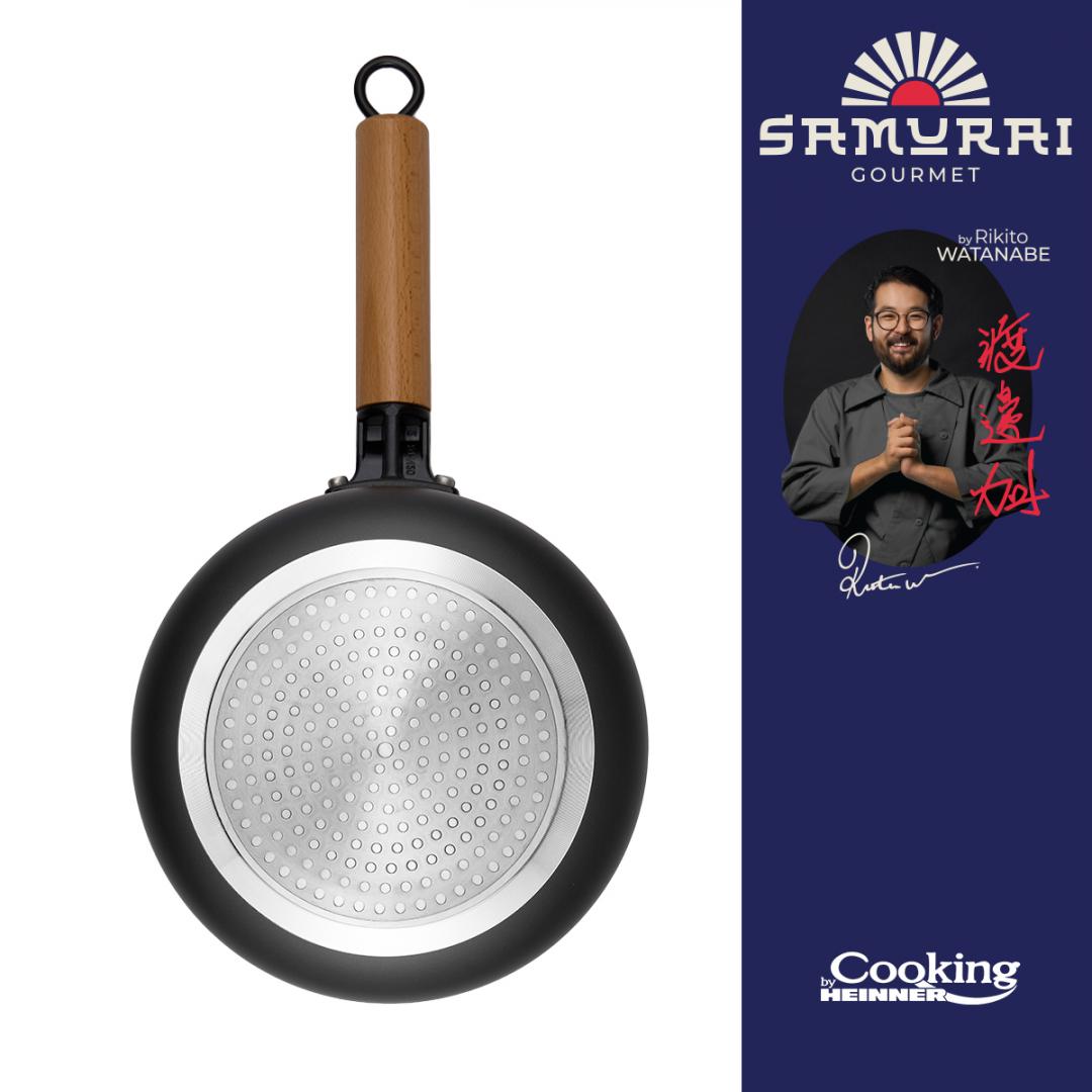 HEINNER CASEROLA ALUMINIU + CAPAC 20X9.5 CM, 2.7L, RIKITO WATANABE, SAMURAI GOURMET, HR-SNT-C20 - imagine 2