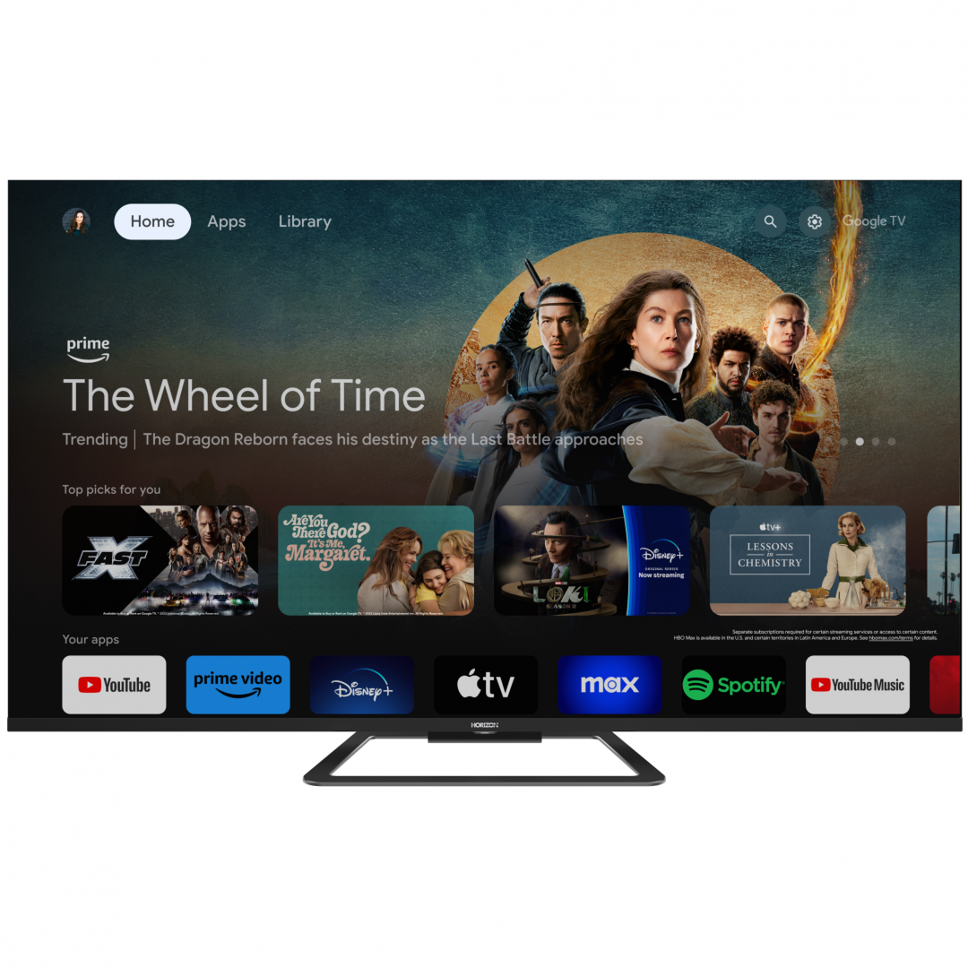 HORIZON QLED TV 4K-GTV, 43 QLED, 4K Ultra HD (2160p), Dolby Vision HDR / HDR10 / HLG, 43HQ8590U/D