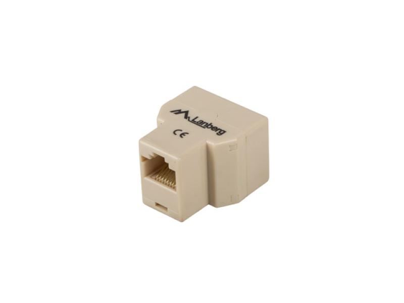 LANBERG Cuplaj inline RJ45->2XRJ45, AD-RJ45-2RJ45-OU