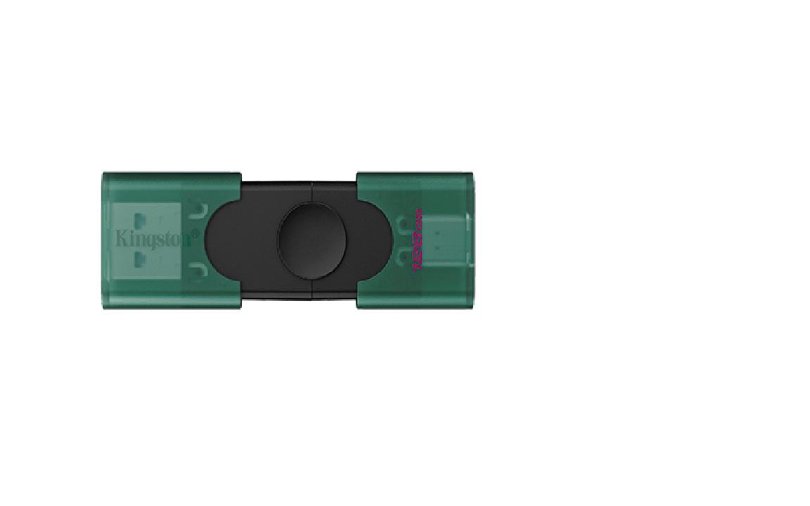 KINGSTON Memorie USB DataTraveler DuoG2 128 GB, USB Type-A / USB Type-C, Negru, DTDEG2/128GB