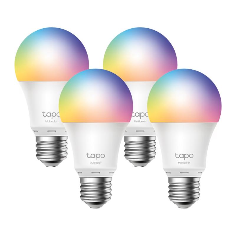 TP-LINK Smart Wi-Fi Light Bulb, Multicolor, 4-Pack, 2.4 GHz, IEEE 802.11b/g/n, TAPO L530E(4-PACK)