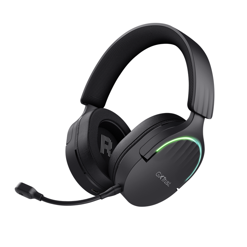 TRUST Casti Gaming Head-band GXT 491 Fayzo, Wireless/Wired, Negru, TR-24901