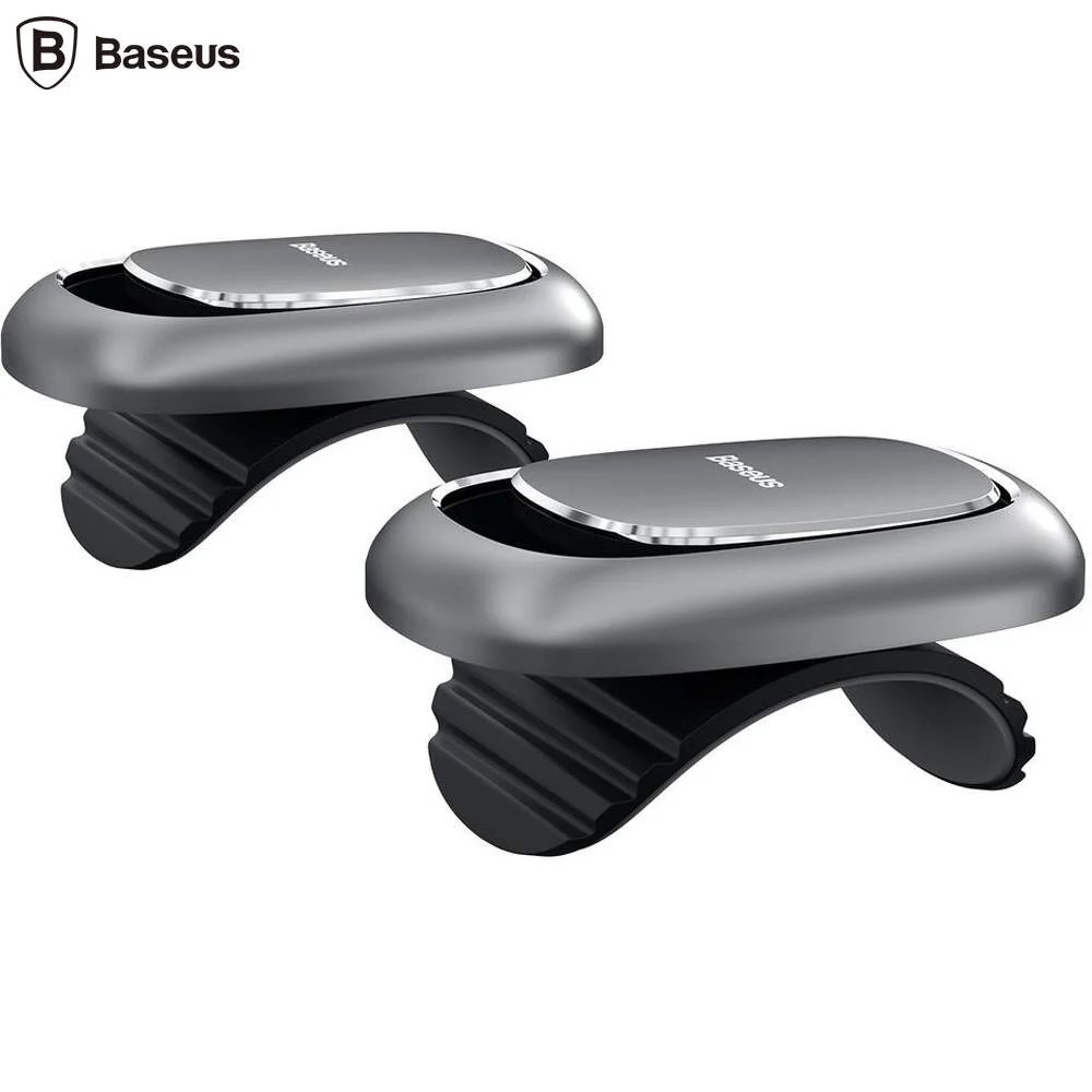 Baseus CARLIG auto Beetle, aluminiu, adeziv 3M, suporta max 2 kg, argintiu, ACGGJK-0G