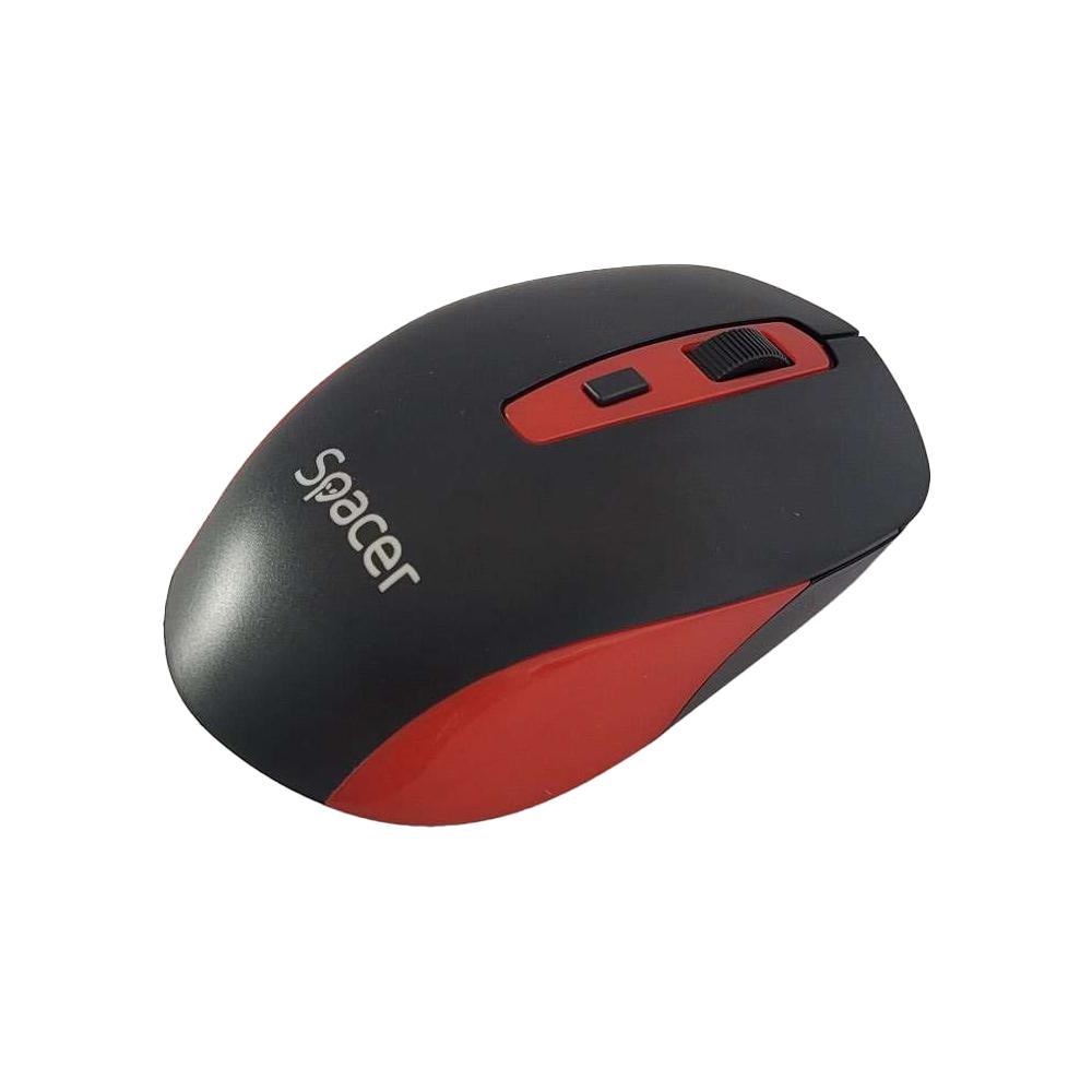 SPACER Mouse Wireless, 1600 dpi, Multicolor, SPMO-WS01-BKRD - imagine 2