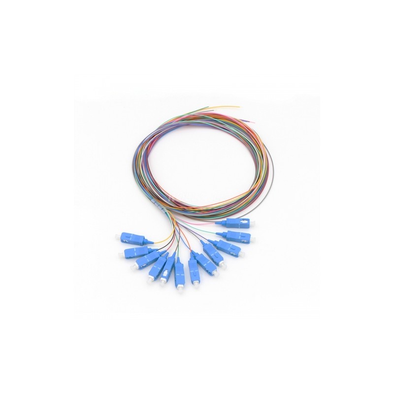 EMTEX Set 12 buc pigtail FO SC/PC, SM OS2, 9/125, 0,9mm manta LSZH, 1.5m colorate, SC-SM-1.5-12COL