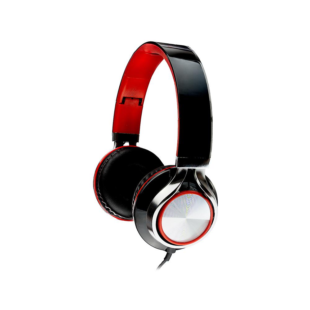 SPACER Casti Over-ear, Wired, Rosu, SPHS-SILVER
