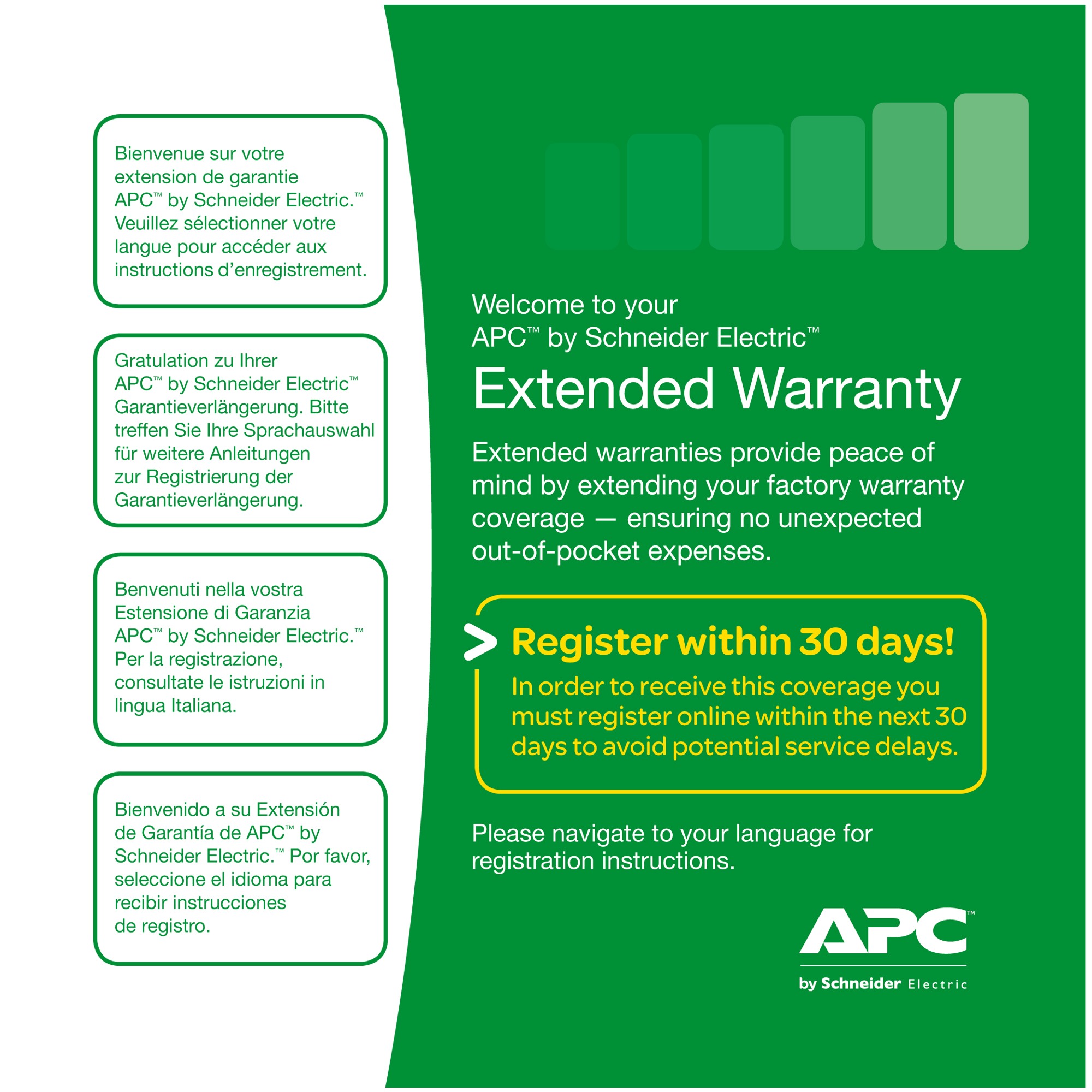 APC Extensie garantie 1 an pentru produs nou din seria BX, BE, BK, BR,SC620I, WBEXTWAR1YR-SP-01