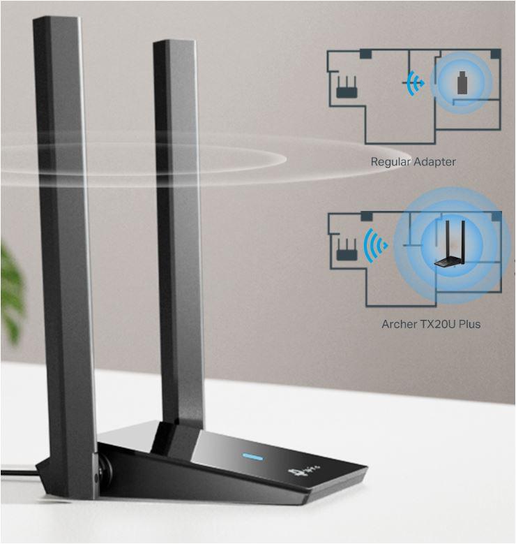 TP-LINK Adaptor wireless, Dual Band, ARCHER TX20U PLUS - imagine 4