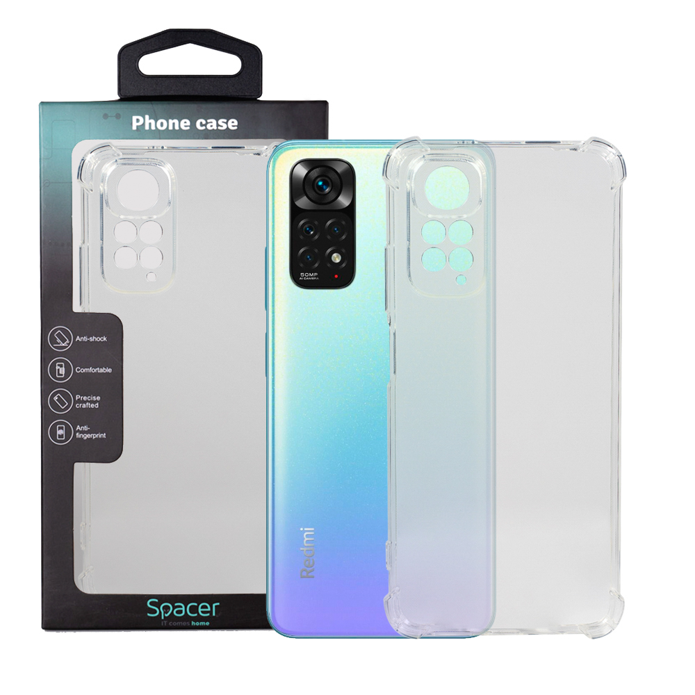 SPACER Husa Xiaomi Redmi Note 11, transparenta, grosime 1.5mm, protectie, SPPC-XI-RM-N11-CLR