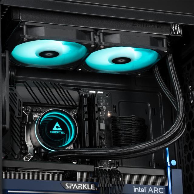 CHIEFTEC COOLER Iceberg 240 RGB, skt. Intel si AMD, racire cu lichid, 2 x 120mm, 500, CLC-240RGB - imagine 6