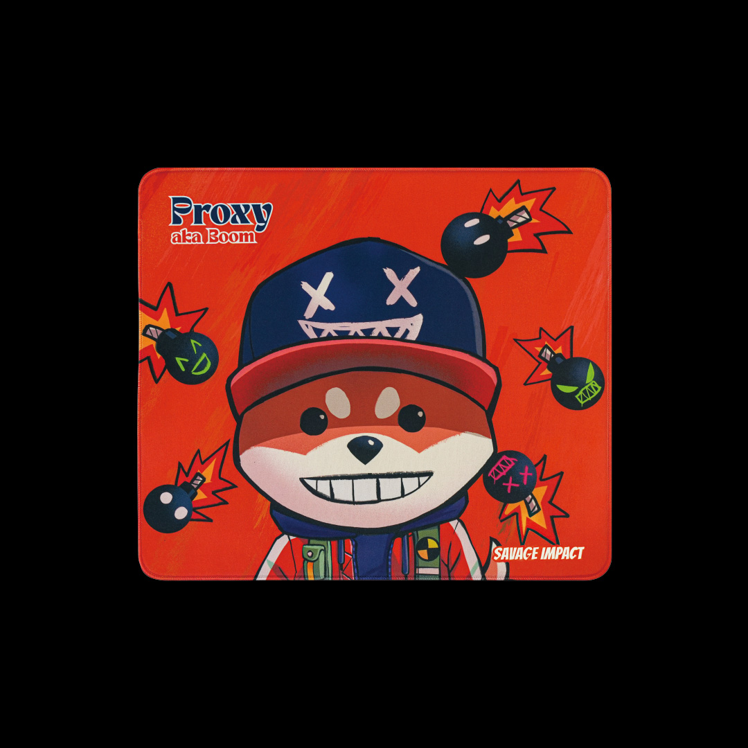A4Tech MousePAD - gaming, Bloody, cauciuc si material textil, 451 x 400 x 5, BP-45 Proxy Boom Fire