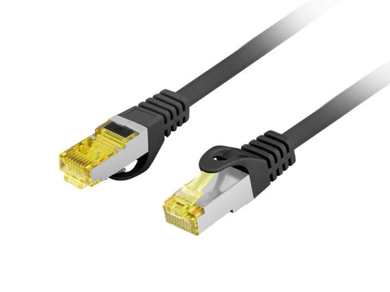 Lanberg PATCHCORD CAT.6A S/FTP LSZH CU 0.25M ng, PCF6A-10CU-0025-BK