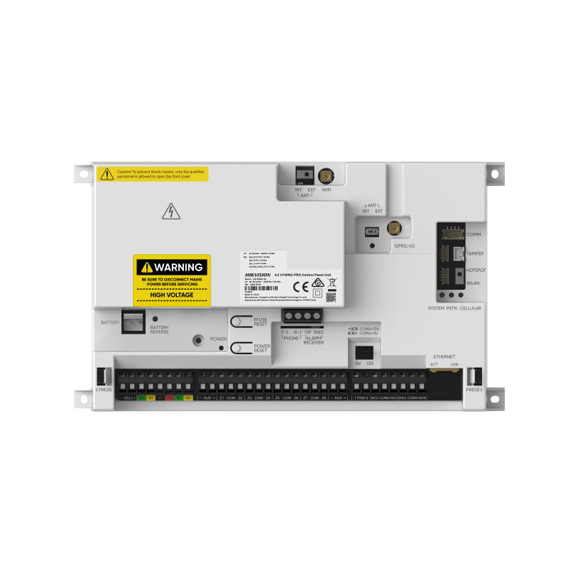 HIKVISION Centrala alarma hibrida AX PRO, EN50131 GRADE 2, 96 zone pe placa, maxim 96, DS-PA502-96