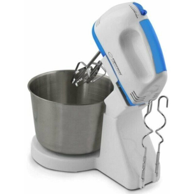 Esperanza Mixer cu bol Biscotti 150W 2.5l Alb/Albastru, EKM019WB