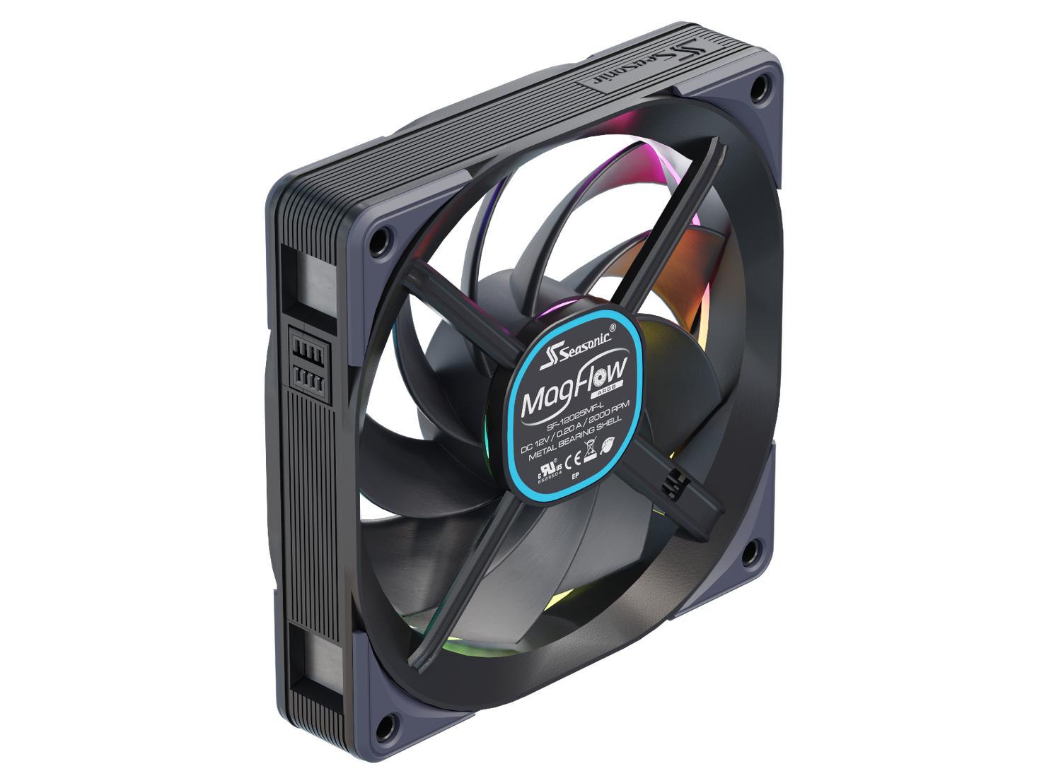 Seasonic Ventilator MagFlow 120 ARGB, MAGFLOW-1 ARGB - imagine 8