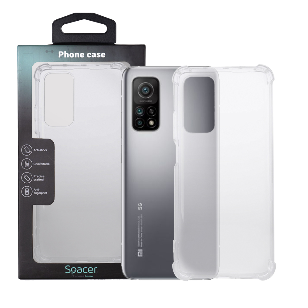 SPACER Husa Xiaomi Mi 10T 5G, transparenta, grosime 1.5mm, protectie, SPPC-XI-MI-10T5G-CLR