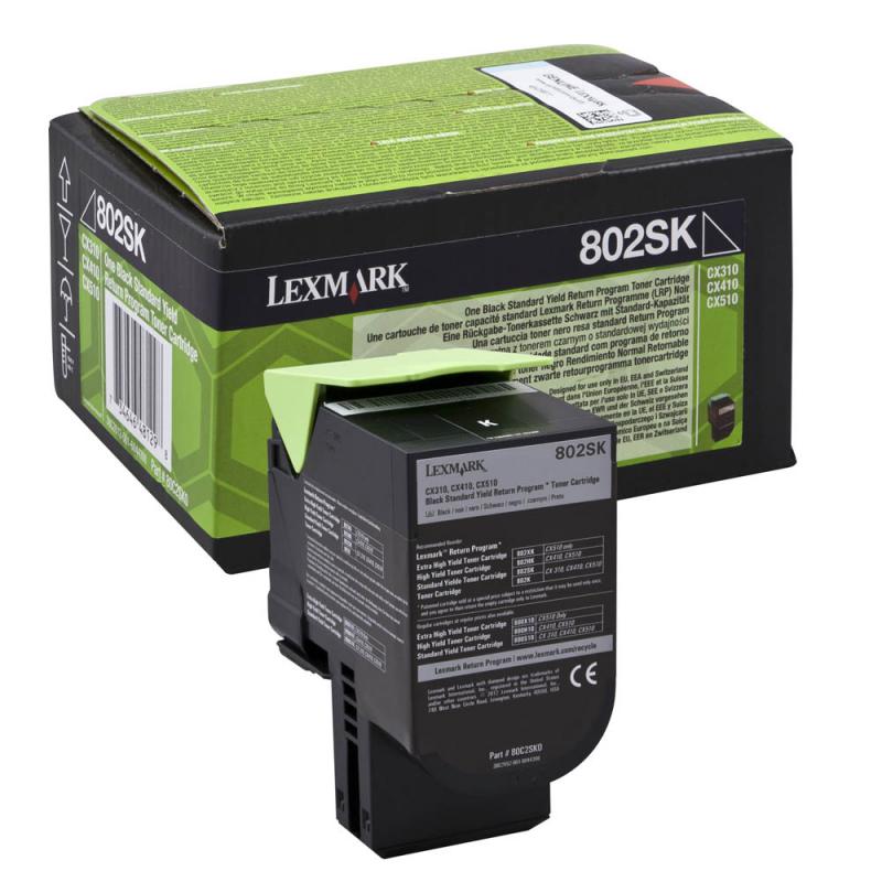 Lexmark Toner Original Black pentru CX310|CX410|CX510, 2.5K, 80C2SK0