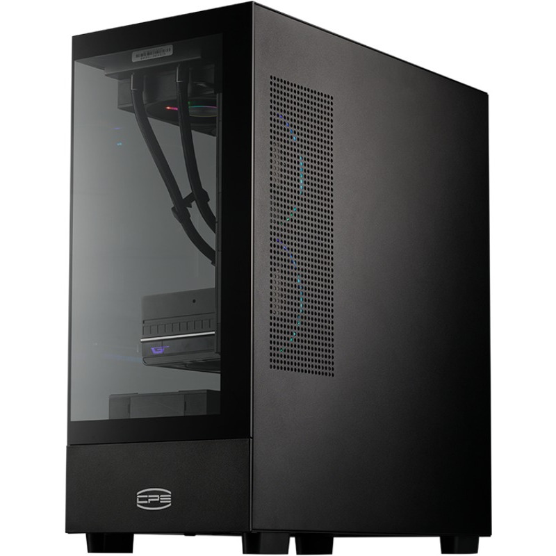 PCCOOLER CARCASA C3 Q500, middle tower, gaming, fara sursa, suporta 7xfan, PSU shroud, C3 Q500 BK - imagine 5