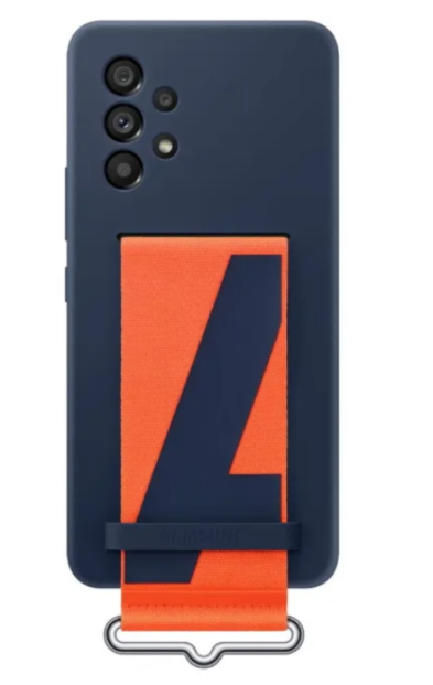 Samsung Galaxy A53 (5G); Silicone Cover with Strap; Navy, EF-GA536TNEGWW