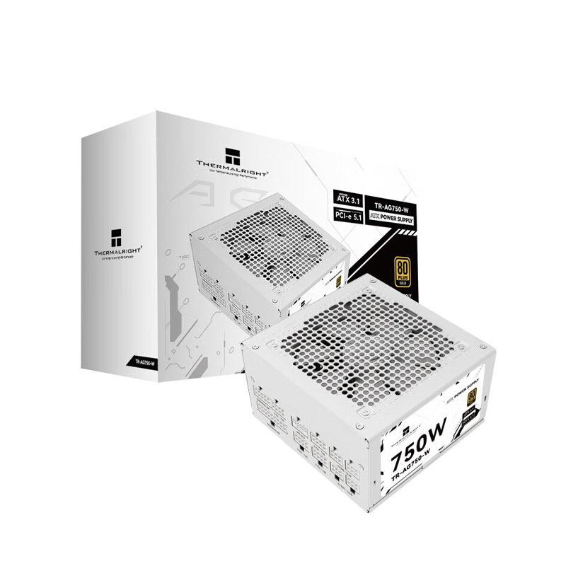 Thermalright SURSA TR-AG 750, 750W, certificare 80 Plus Gold, modular, fan 120mm, alb, TR-AG 750-W