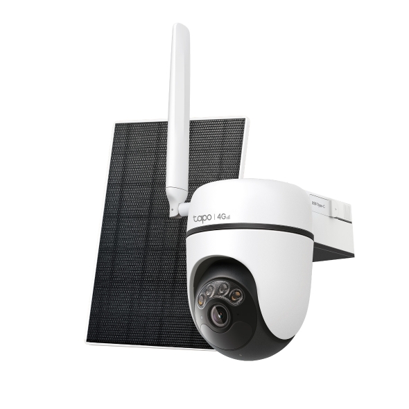 Tp-Link CAMERA IP + PANOU SOLAR, wireless, turret, pt.exterior, dist. IR 9 m, tip, Tapo C615G KIT