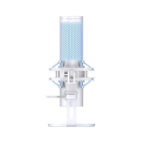 HP Microfon HyperX QuadCast 2 Frost, tip Condenser, USB, LED backlight, noise reduction, AN1D9AA - imagine 3