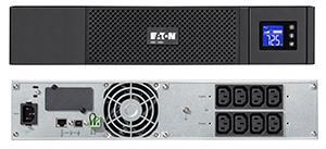 Eaton UPS, Line int., Tower/rack, 700 W, AVR, IEC x 8, display LCD, back-up 1 - 10 min., 5SC1000IR
