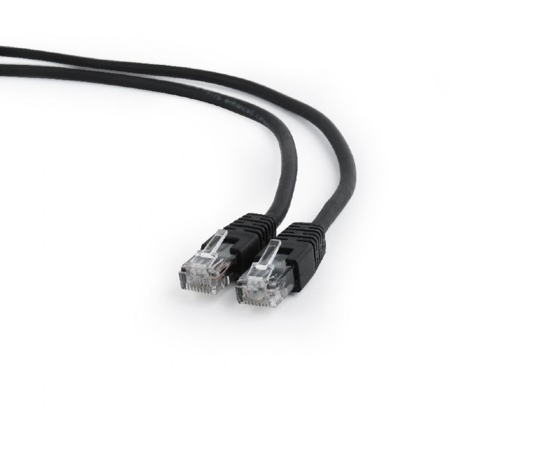 Gembird PATCH CORD UTP Cat6, cupru-aluminiu, 0.5 m, negru, AWG26, PP6U-0.5M/BK