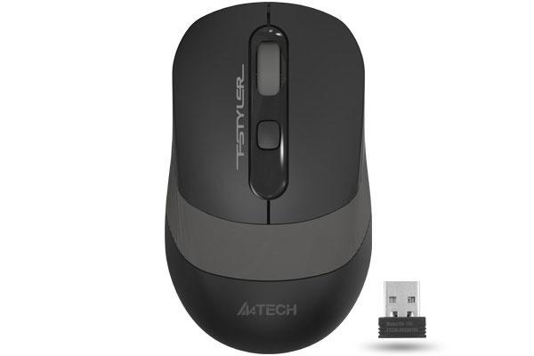 A4TECH Mouse Gaming Wireless FG10, 2000 dpi, Multicolor, FG10 GREY