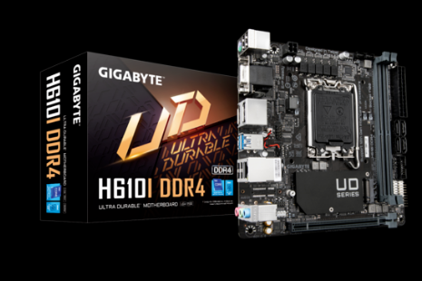 Gigabyte PLACA de BAZA, skt LGA 1700, mini ITX, Intel H610, 2 x DDR4, max. 64 GB, 4 x, H610I DDR4
