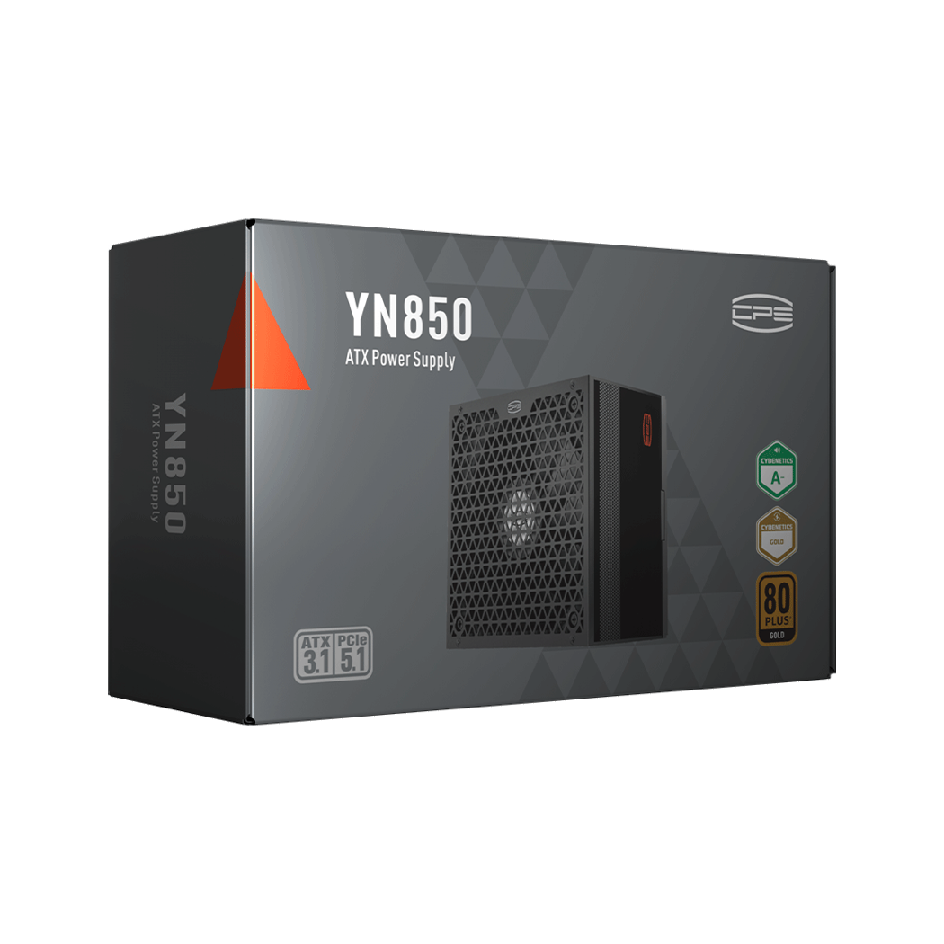 PCCOOLER Sursa "YN850", 850W, certificare 80 Plus Gold, modular, fan 135mm, negru, P5-YN850-G1F