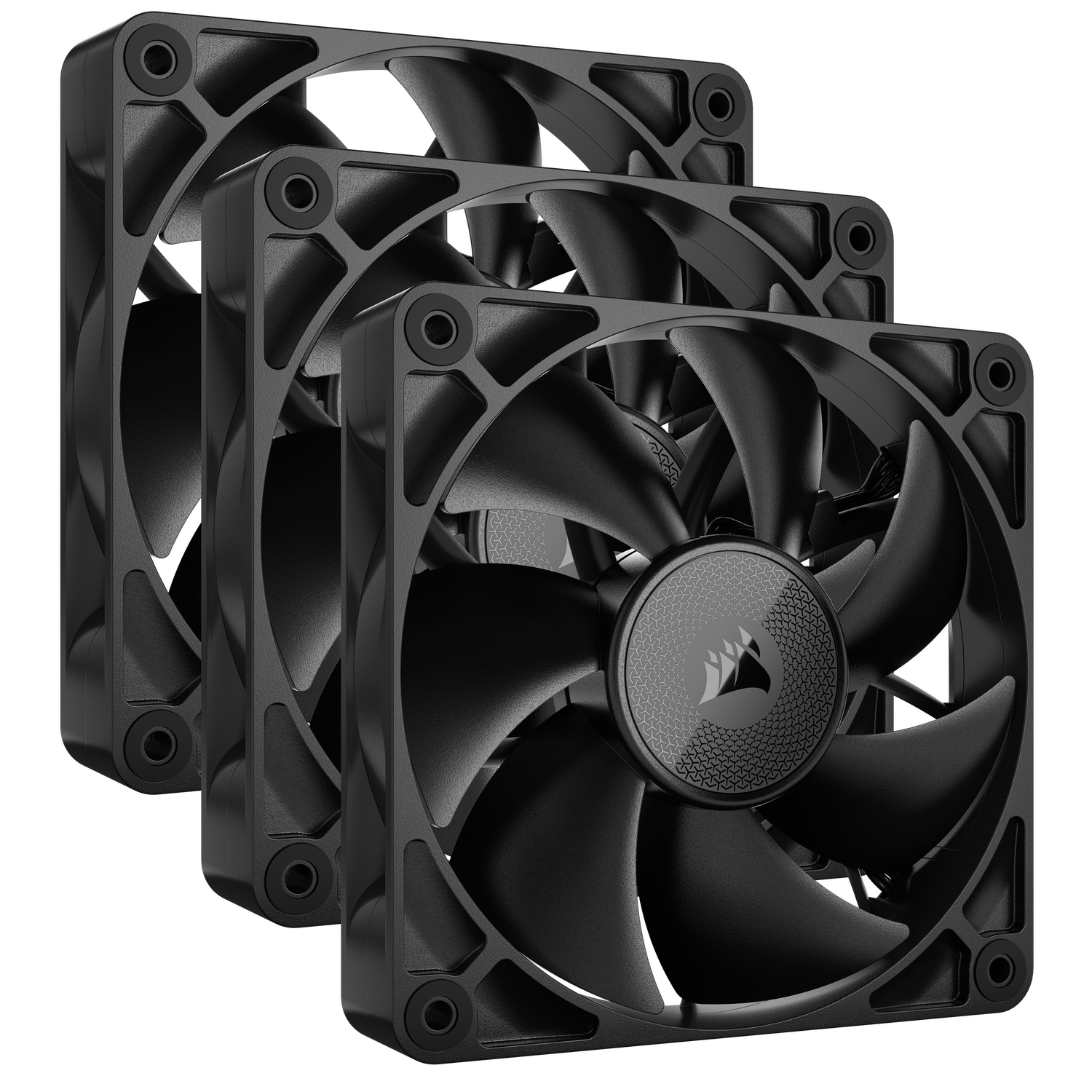 Corsair Ventilator iCUE LINK RX120, 120mm PWM, Triple Pack, Negru, CO-9051010-WW