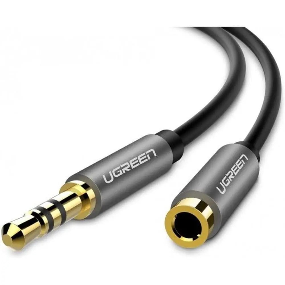 UGreen CABLU audio, AV118 stereo 3.5 mm jack (T) la 3.5 mm jack (M), 1.5 m, conectori auriti, 10593