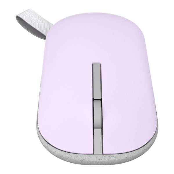 ASUS Mouse Wireless Marshmallow MD100, 1600 DPI, Liliac, 90XB07A0-BMU010