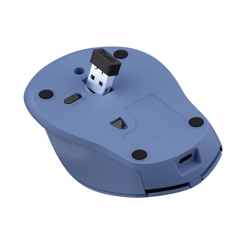 TRUST Mouse Wireless Zaya, 1600 DPI, Albastru, TR-25039 - imagine 5