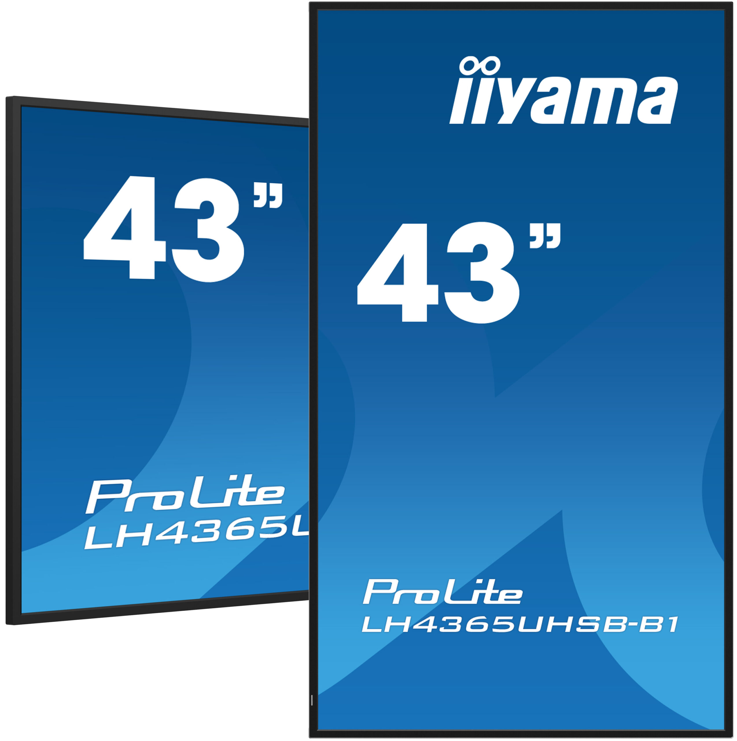 Iiyama Ecran Profesional IPS LED ProLite 42.5, UHD (3840 x 2160), HDMI, DisplayPort, LH4365UHSB-B1