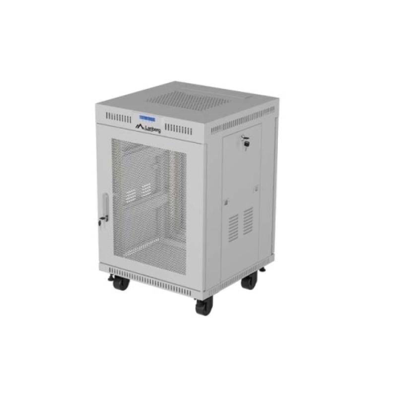 LANBERG Dulap rack 19 perete 15U/600X600 (FLAT PACK) WITH MESH DOOR LCD, self, FF01-6615-23SL