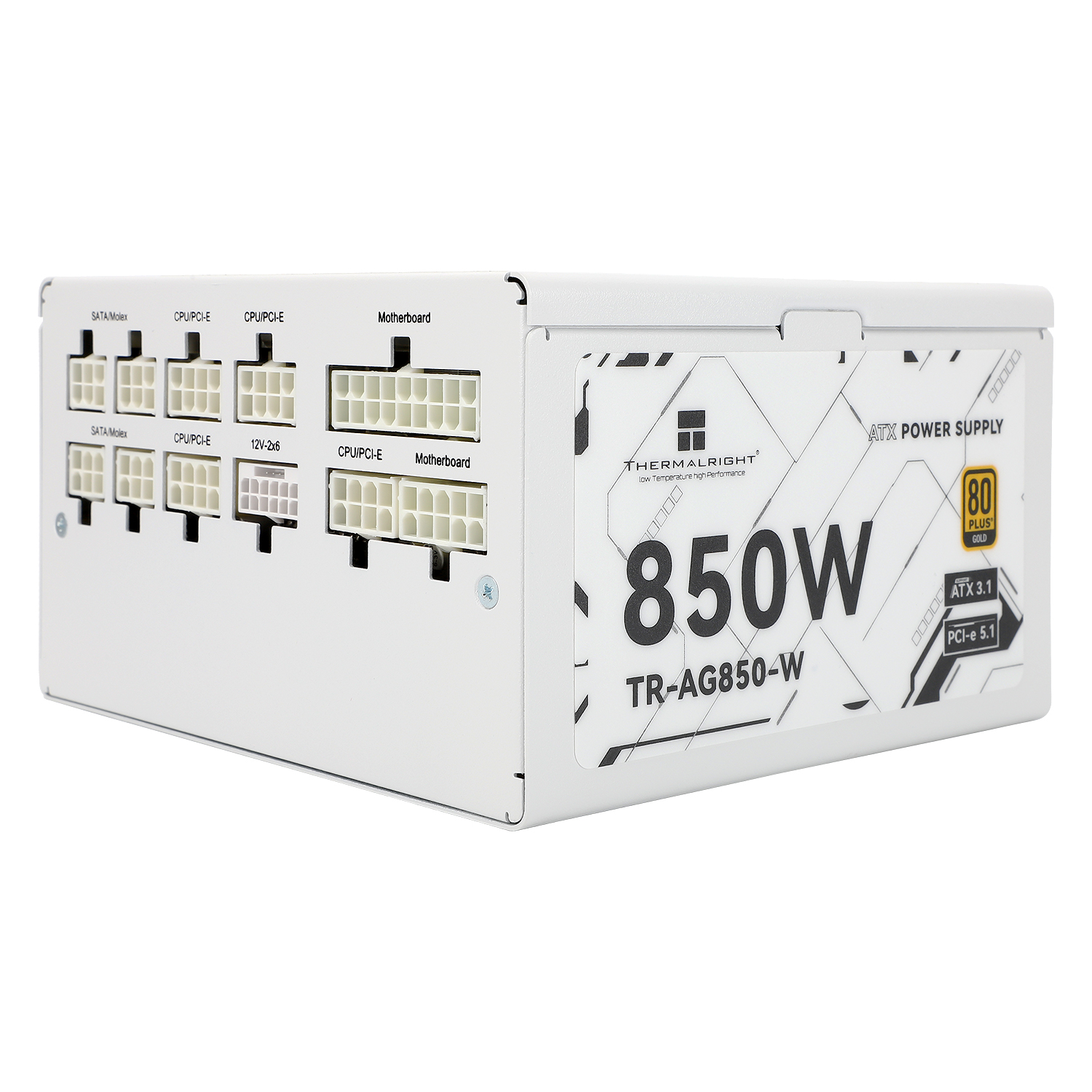 Thermalright SURSA TR-AG 850, 850W, certificare 80 Plus Gold, modular, fan 120mm, alb, TR-AG 850-W - imagine 3