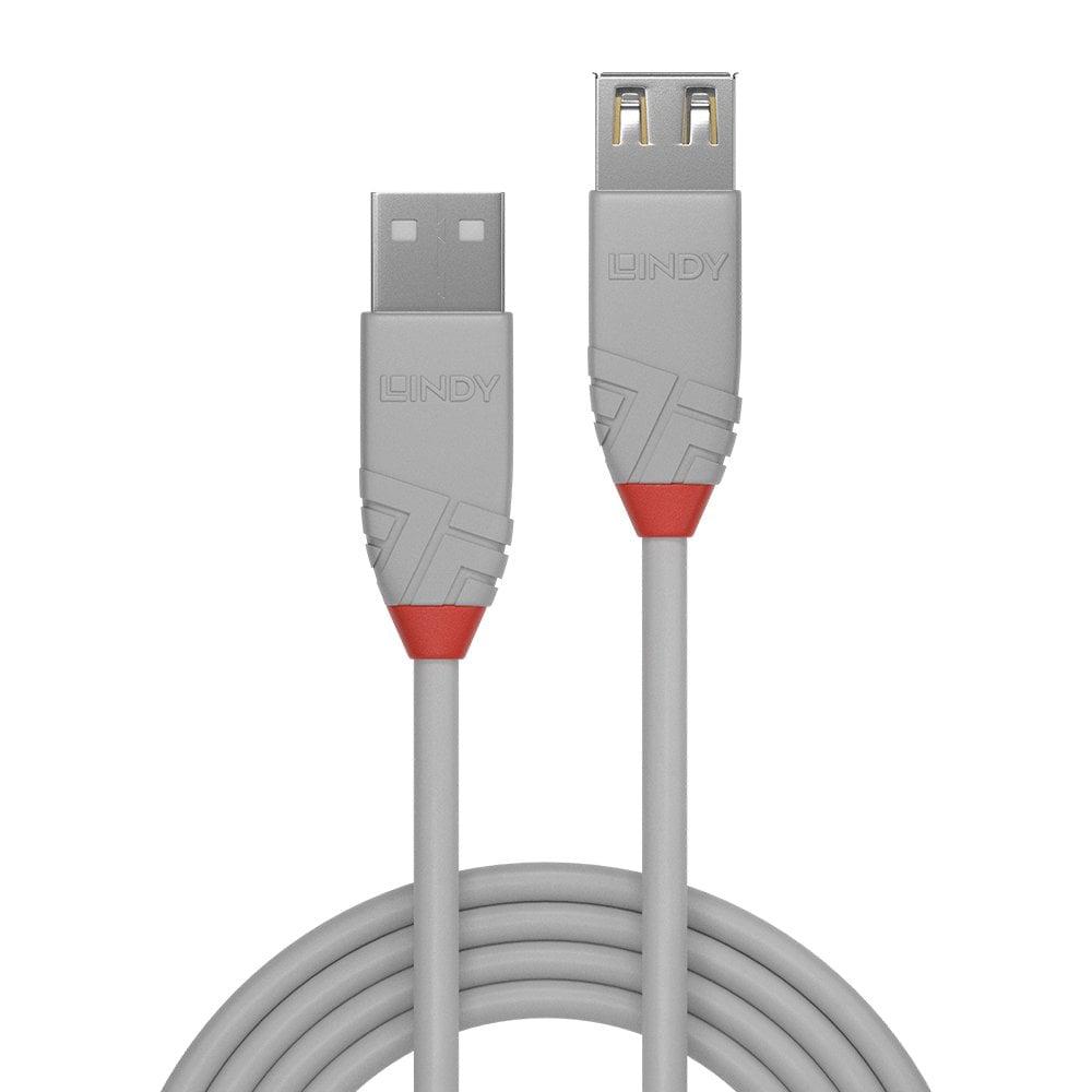 Lindy Cablu 3m USB 2.0 Type A Ext Anthra, LY-36714