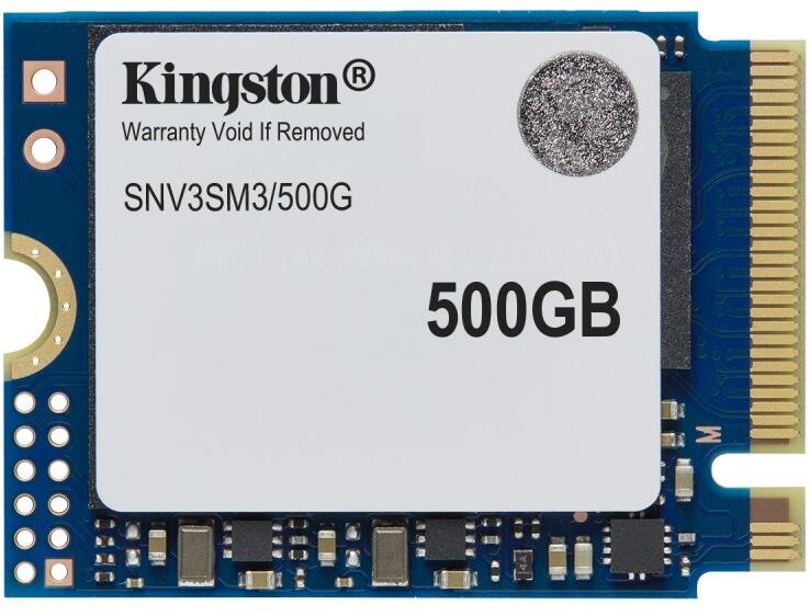 Kingston 500GB NV3 SSD M.2 2230 PCIe 4.0 NVMe, Read: 5,000/ Write: 3,000MB/s, SNV3SM3/500G