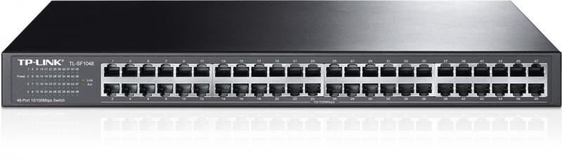 Tp-Link SWITCH 48 porturi 10/100Mbps, carcasa metalica, rackabil, TL-SF1048