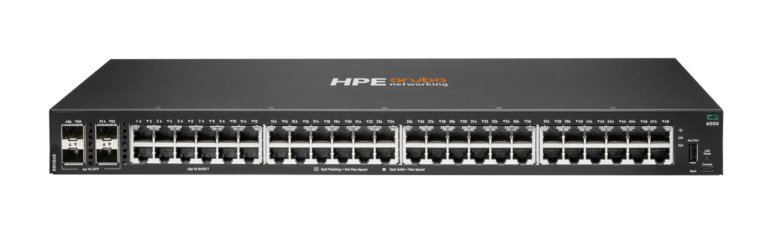 HP NET SWITCH 48PORT 4SFP/CX6000 ARUBA BY HPE, R8N86B