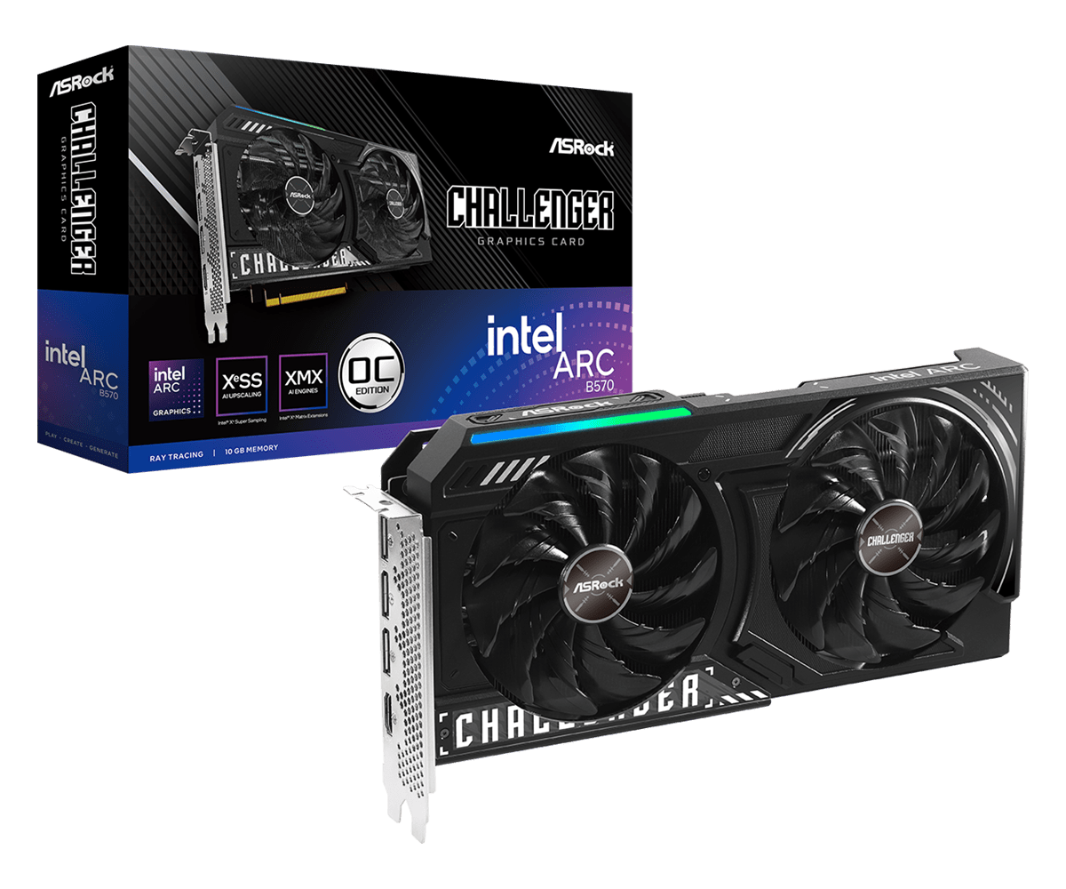 Asrock VGA AK INTEL ARC B570 CHALLENGER 10GB OC, B570 CL 10GO