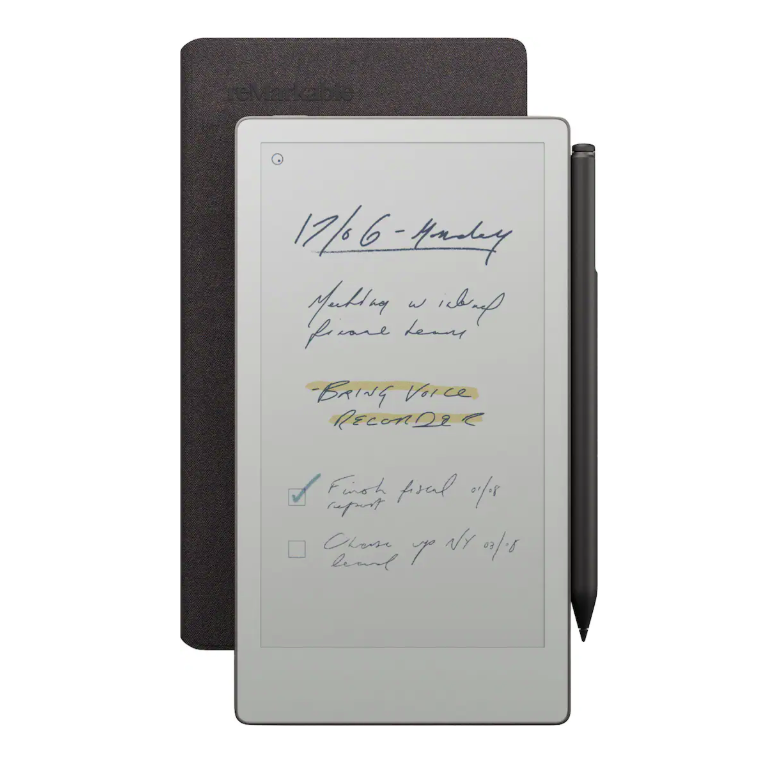 REMARKABLE Paper Pro Move with MarkerPlus and Book Folio Premium Leather Black, RM91A-1004NW