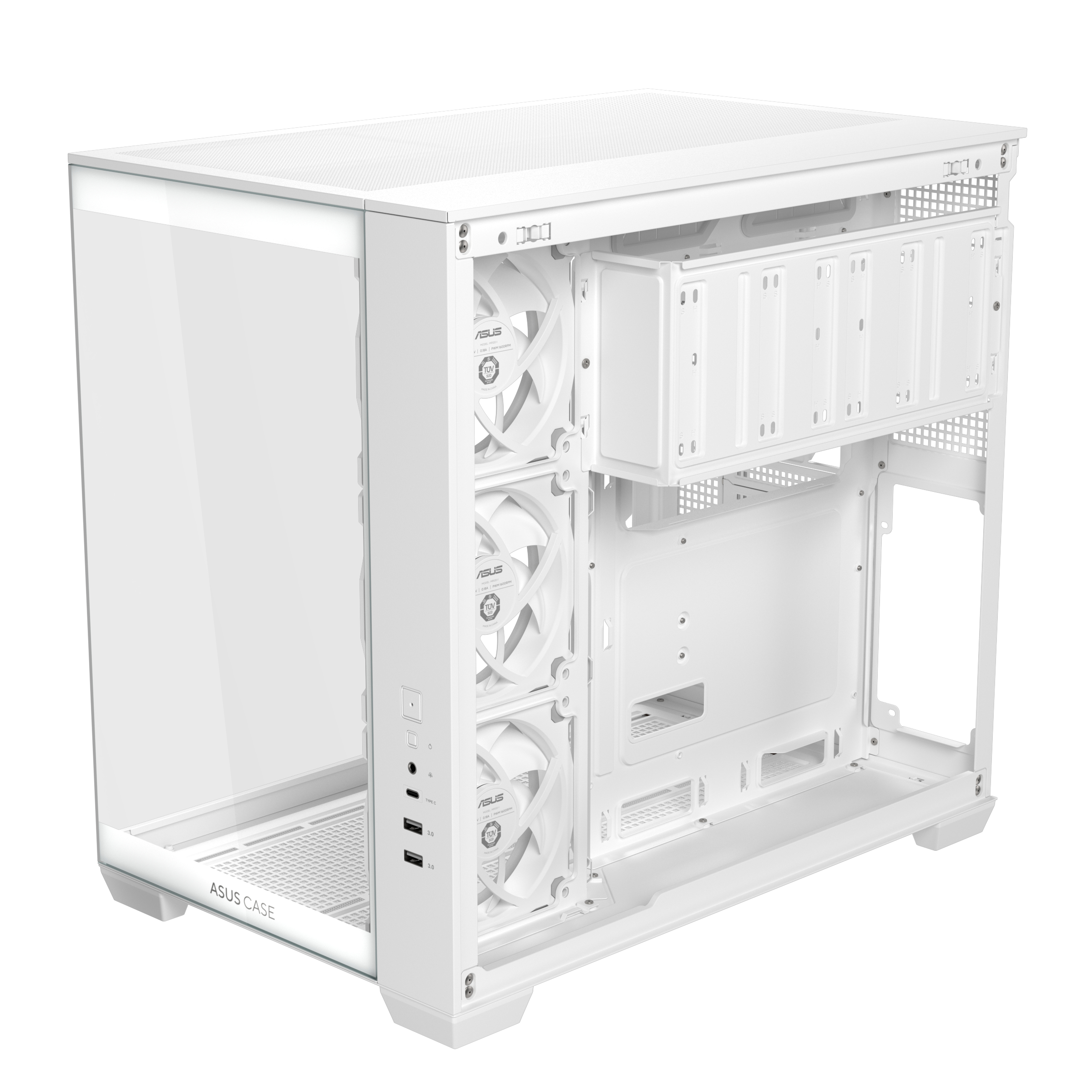 Asus Carcasa, A32 PLUS TG ARGB WHITE - imagine 10