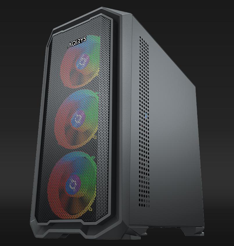 AQIRYS Carcasa WEZEN, RGB, Mid Tower, Black, AQRYS_WEZENBK